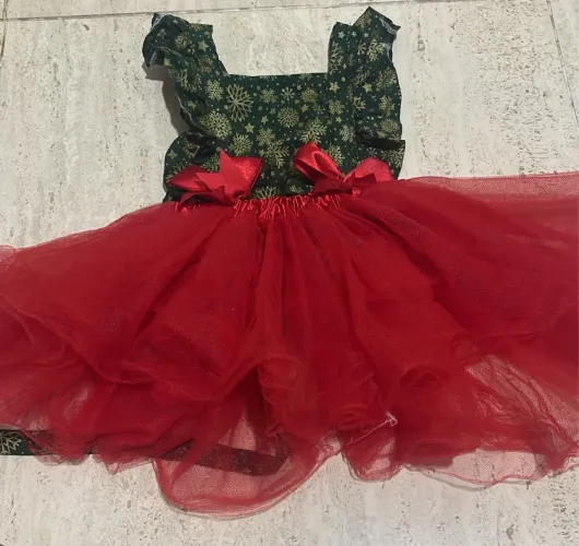 vestido tule natal baby g