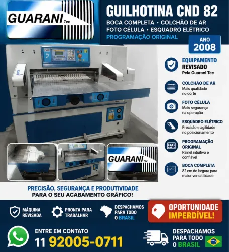 Guilhotina Guarani CND/82 completa 2008