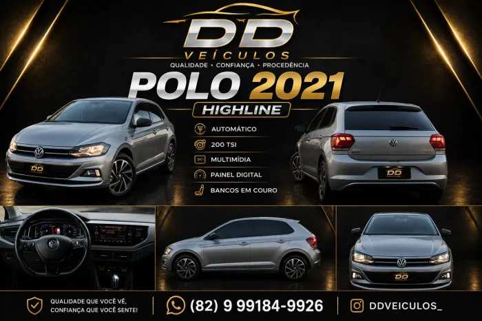 Volkswagen Polo Highline 200 TSI 1.0 Flex 12V Aut. 2021
