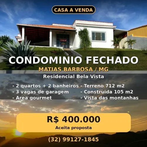Casa em condomínio em Matias Barbosa
