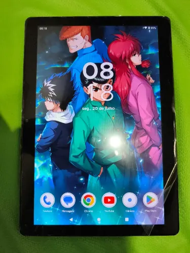 Tablet 10 Polegadas Android 11, 32GB, Aceita Chip e Cartão de Memória. WiFi 5G, USB C