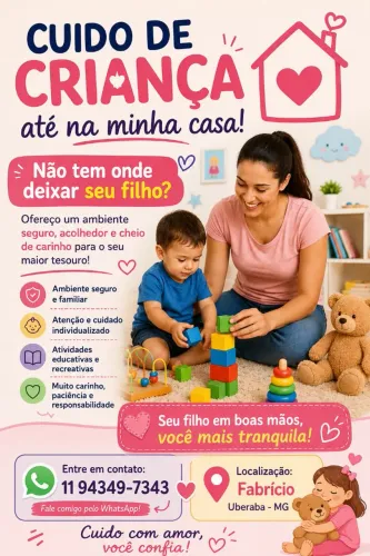 Babá Bebês e crianças até 8 anos 