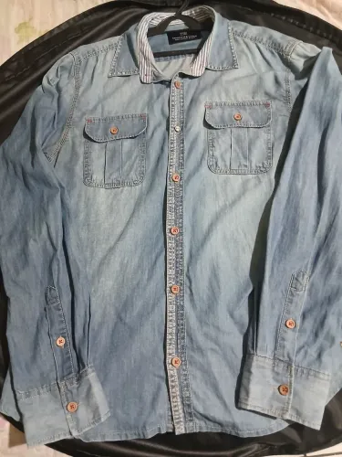 Camisa Jeans Scotch & Soda - Linha Amsterdams Blauw (Tam. XL)