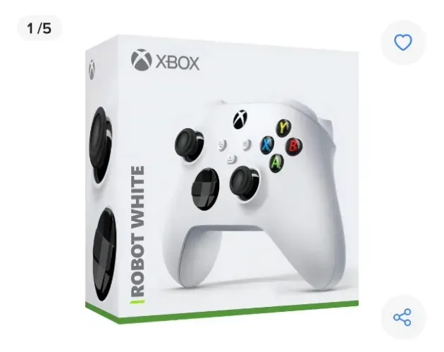Controle Sem Fio Xbox Series S/x Robot White Branco