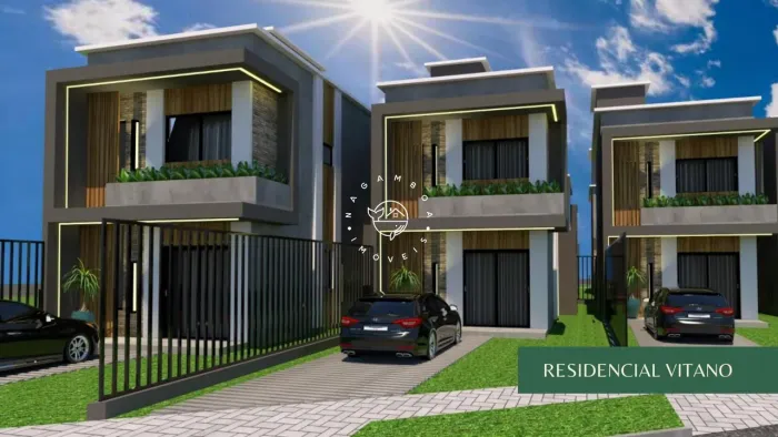 Sobrado novo com 2 suítes no Residencial Vitano - Garopaba/SC