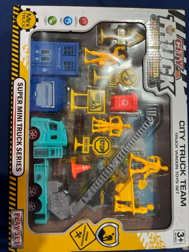 City truck team construction set - play set mini truck.