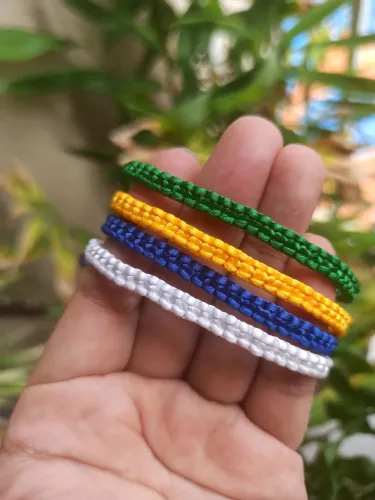 Pulseira macrame do Brasil 