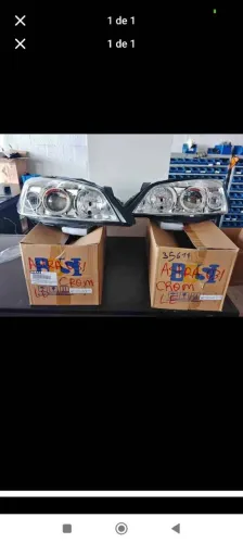 Farol astra cromado 2003 2004 2005 2006