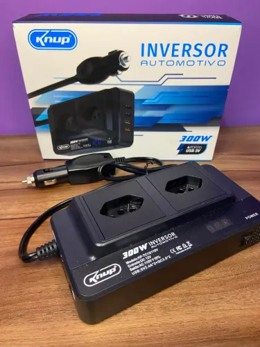 Inversor Automotivo 300W 4 PORTAS USB 5V Knup