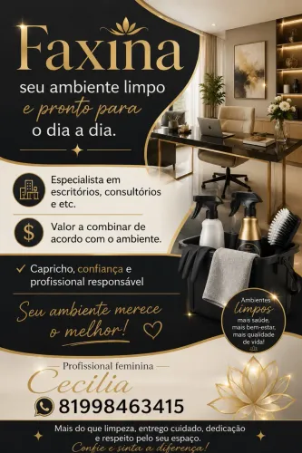 Faxina em Paulista pe 