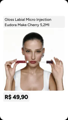 Baton preenchimento labial lançamento