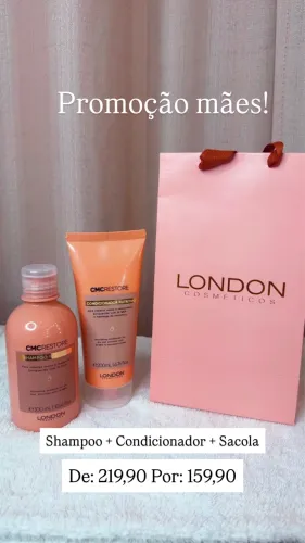 Kit cabelo shampoo + condicionador nutrição London 