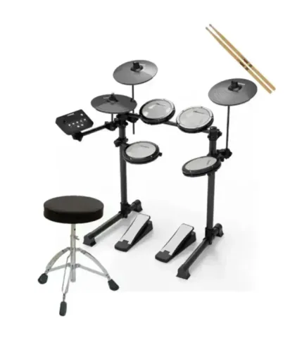 Bateria Eletrônica com Banco e Baquetas Td200 Trigger Completa Rack Módulo Pads - CARNAVAL