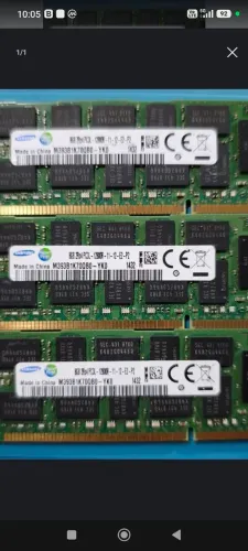 Kit com 2 Memórias RAM Samsung 8GB DDR3 ECC Registered