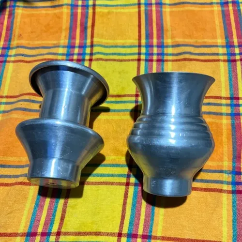 2 copos de mate / chimarrão em alumínio super conservados