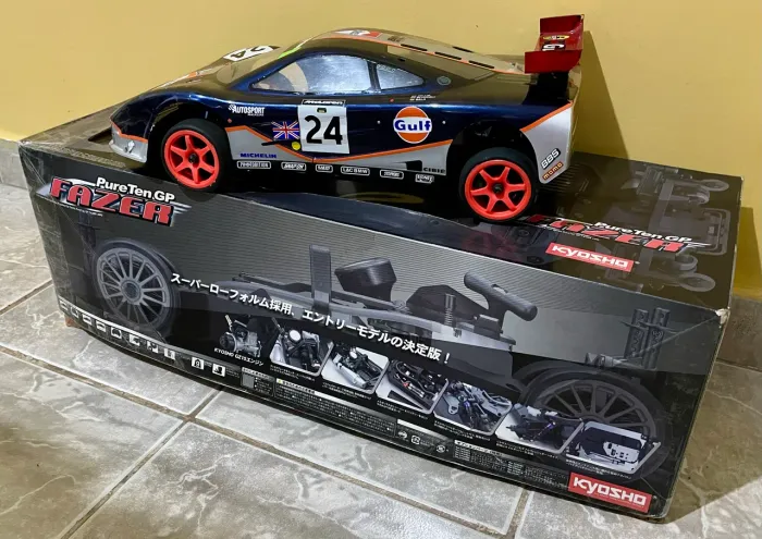Vendo Revisado Automodelo Kyosho McLaren F1 GTR 4x4 Nitro Revisado + Rádio Novo