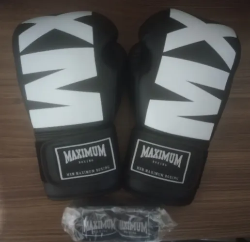 Luva maximum (14 OZ)  + Par de bandagem 5m