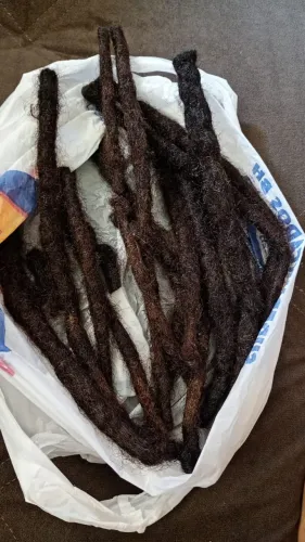 Dreadlocks naturais - 25cm + unidades de 50cm - prontos para uso