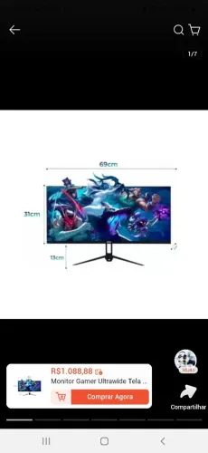 Monitor gamer ZINNIA uw29 ultrawide