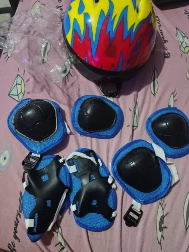 Kit proteção capacete infantil completo