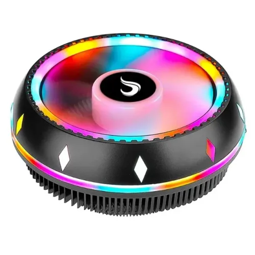 Air Cooler Rise Mode Gamer G200 - RGB, Amd/Intel, 120mm - Preto - Rainbow