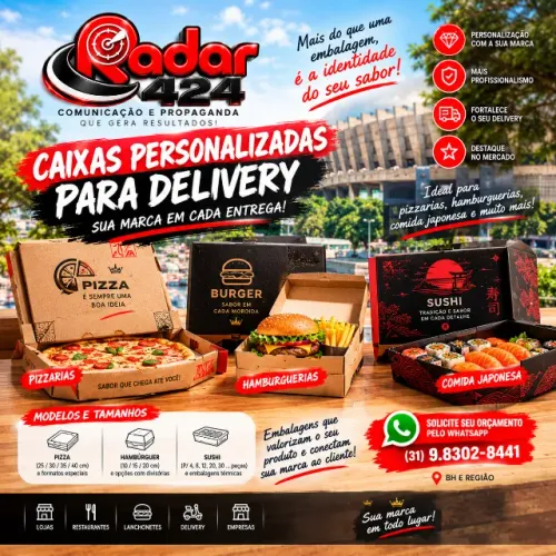 Caixas Personalizadas para Delivery
