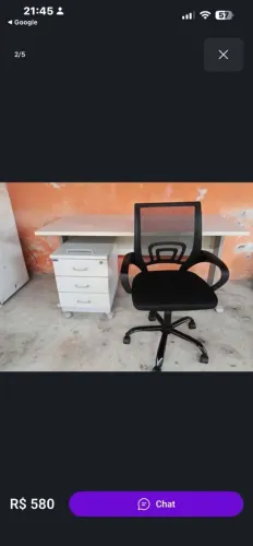 Cadeiras para  escritório semi  novas