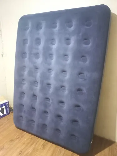 Colchão Inflável Casal Comfort Deluxe + Bomba Manual Bel (Comprados na Bemol)