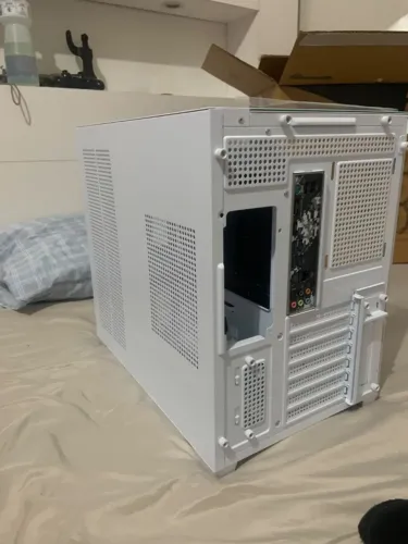 Gabinete Gamer Mid Tower Branco K-Mex Aquario