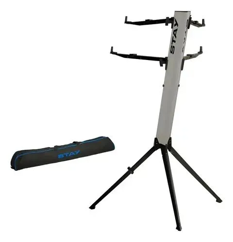 Suporte Estante Stay P/ 2 Teclados Intruder/02 Branco 130cm