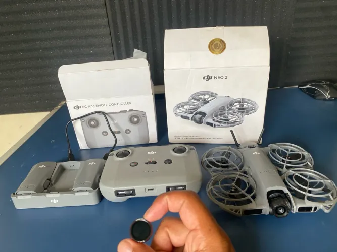 Drone Dji neo, com controle RC-N3, com filtro nd