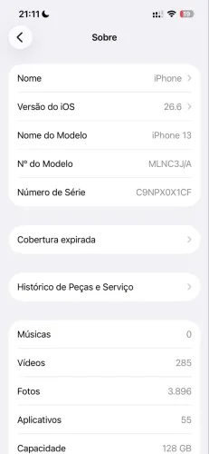 **|PHONE 13 128GB À VENDA**