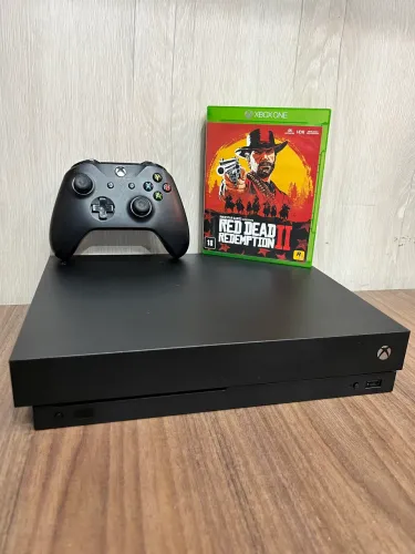 Xbox One X 4K 1TB | Completo com 1 ano garantia