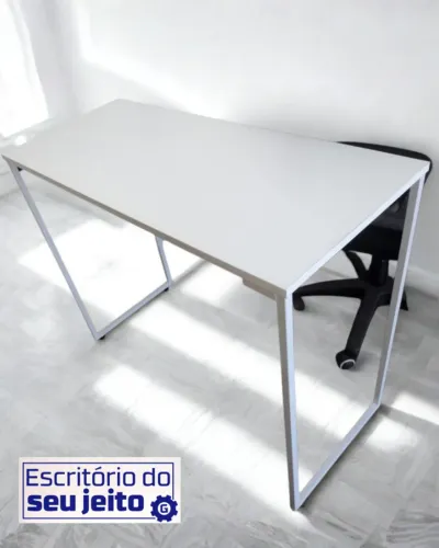 Mesa de Estudo NOVA Escrivaninha Multiuso Estilo Industrial Notebook Computador Escritório