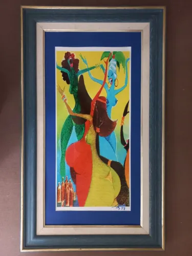 Quadro de LAN (Lanfranco) - Obra em gravura