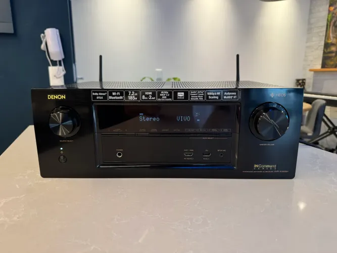 Receiver Denon AVR-X2400H 7.2 Dolby Atmos 4K Wi-Fi Bluetooth