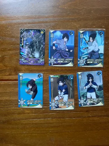 Kit 6 cards originais kayou Sasuke Uchiha - Naruto