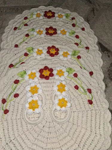 Sousplat elegance de crochê 