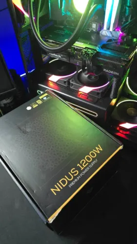 Fonte 1200w modular e RX9070xt 16GB