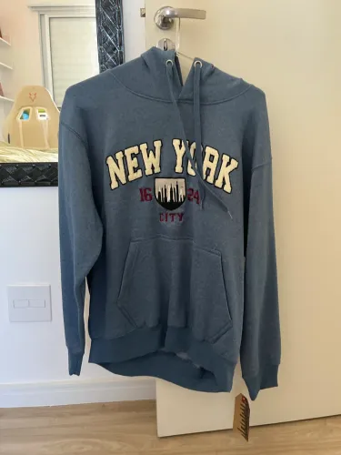Moletom flanelado New York