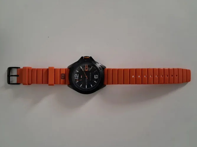 Relógio Tommy Hilfiger masculino Laranja 