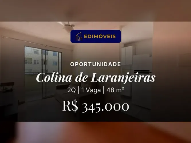 Não perca! Apartamento 2 quartos na Colina de Laranjeiras, pronto para você!