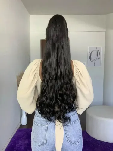 Aplique Rabo de cavalo Ser mulher original preto