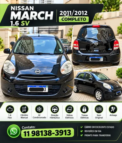 Nissan March SV 1.6 16V Flex Fuel 2012