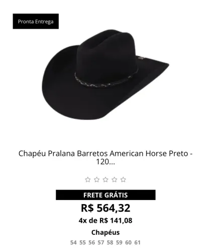 CHAPÉU BARRETOS PRALANA