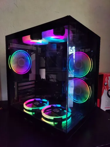 Gabinete Gamer Aquário Acegeek - 7 Fans ARGB | Semi novo