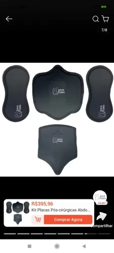 Kit placa pós cirugica 