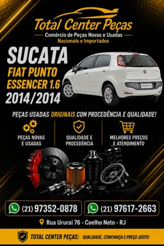 PEÇAS SUCATA FIAT PUNTO 2014