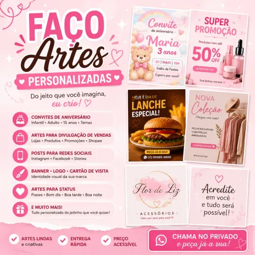 ? Faço Convites e Artes para Divulgação