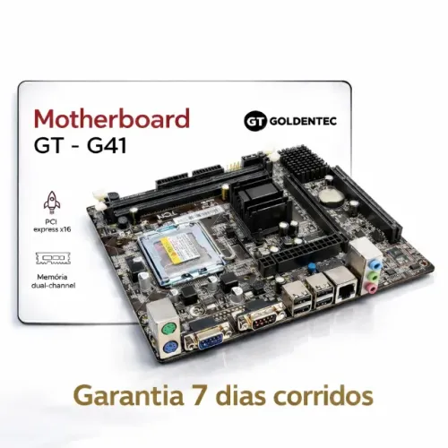 Placa mae 775 g41 ddr3 GT + Processador de Brinde / Garantia 7 dias corridos